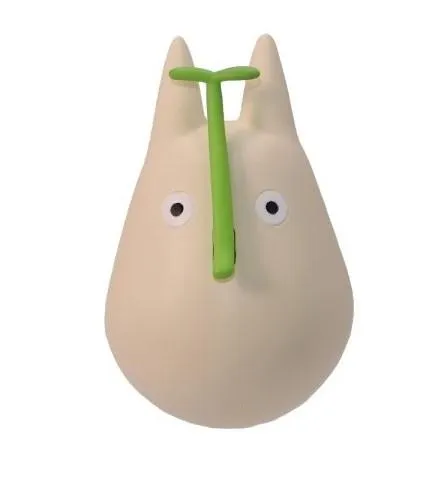 MY NEIGHBOR TOTORO - White Totoro with leaf - Figure Culbuto 4.9cm